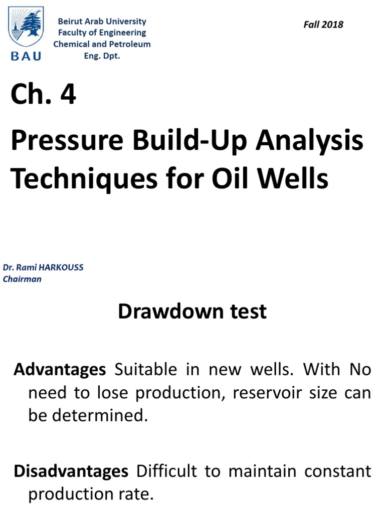 Pressure Build-Up Testing Techniques | PDF | Petroleum Reservoir | Oil Well