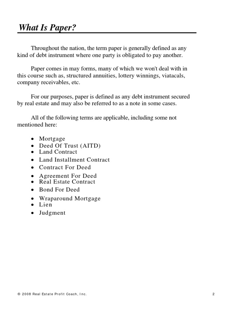 Financial Mastery Workshop Handout | PDF | Loan To Value Ratio ...