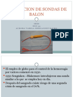 Colocacion de Sondas de Balon