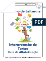 Caderno de Interpretação de Textos - Ciclo de Alfabetização