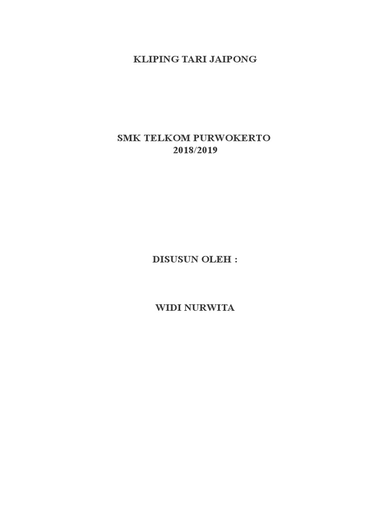 Kliping Tari Jaipong