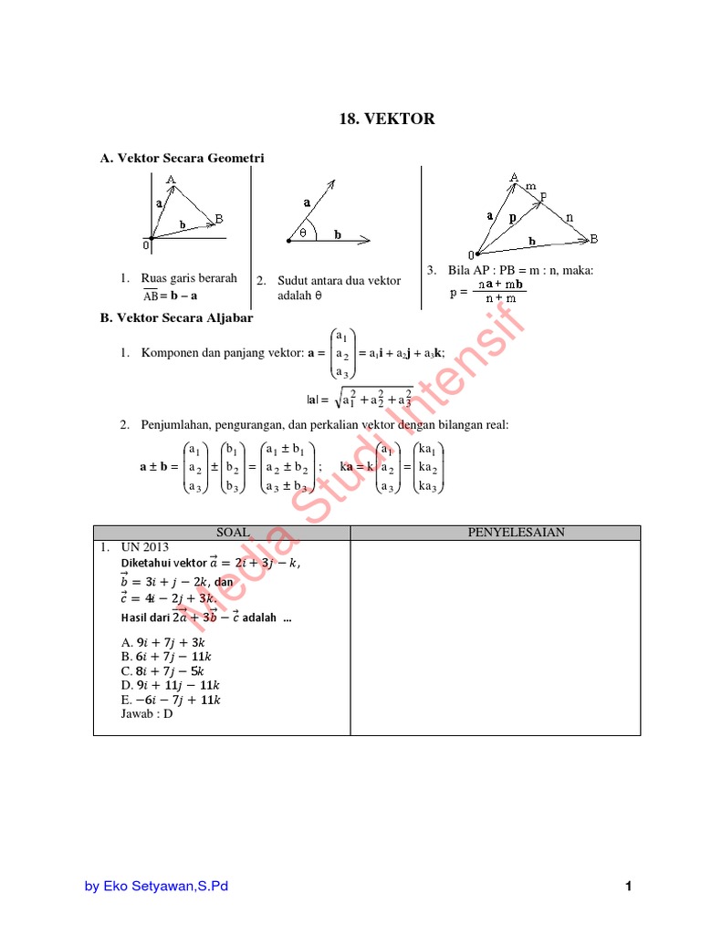 Soal Un Vektor 2017 Pdf