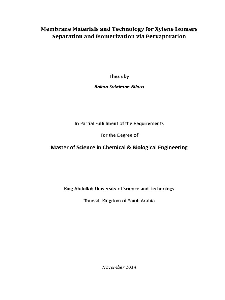 Final Rakan Thesis | PDF | Adsorption | Chromatography