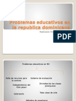 Problemas Educativos en La Republica Dominicana