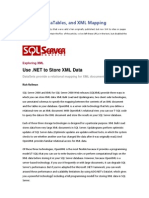 DataSets Data Tables and XML Mapping