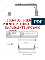 Ejemplo de Diseño de Puente Peatonal PDF