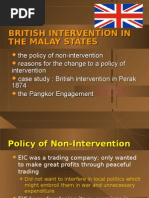 The British Intervention of Malaya