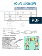 Les Adjectiffs Possessifs