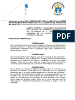 REGLAMENTO DISCIPLINARIO EFA CARRERA Resolucion 01-2018 PDF