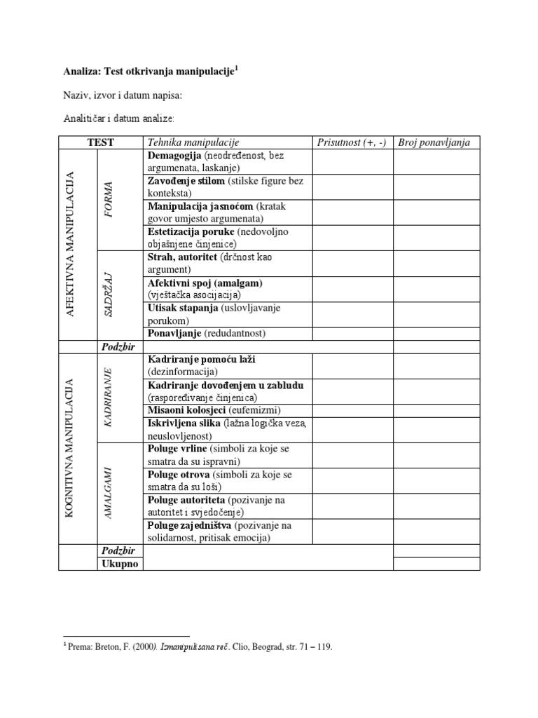 Manipulacije | PDF