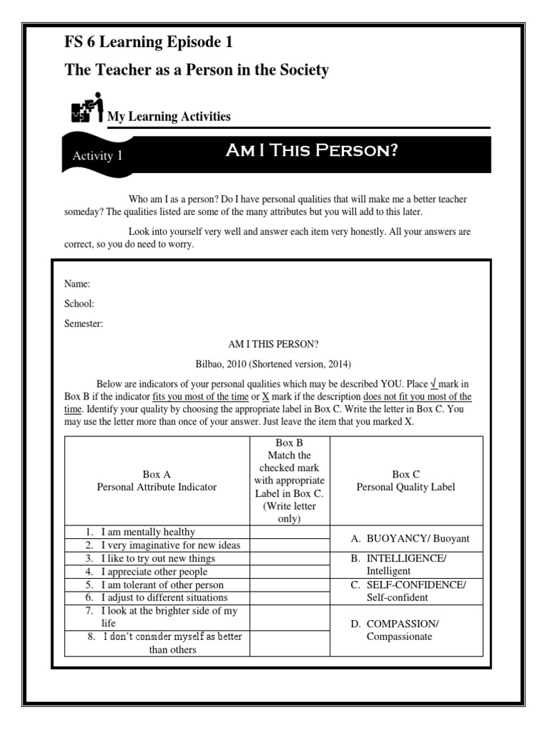 Fs 6 Epsiode 1 Behavior Modification Learning