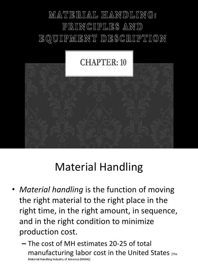 Material Handling PDF Pallet Business Process