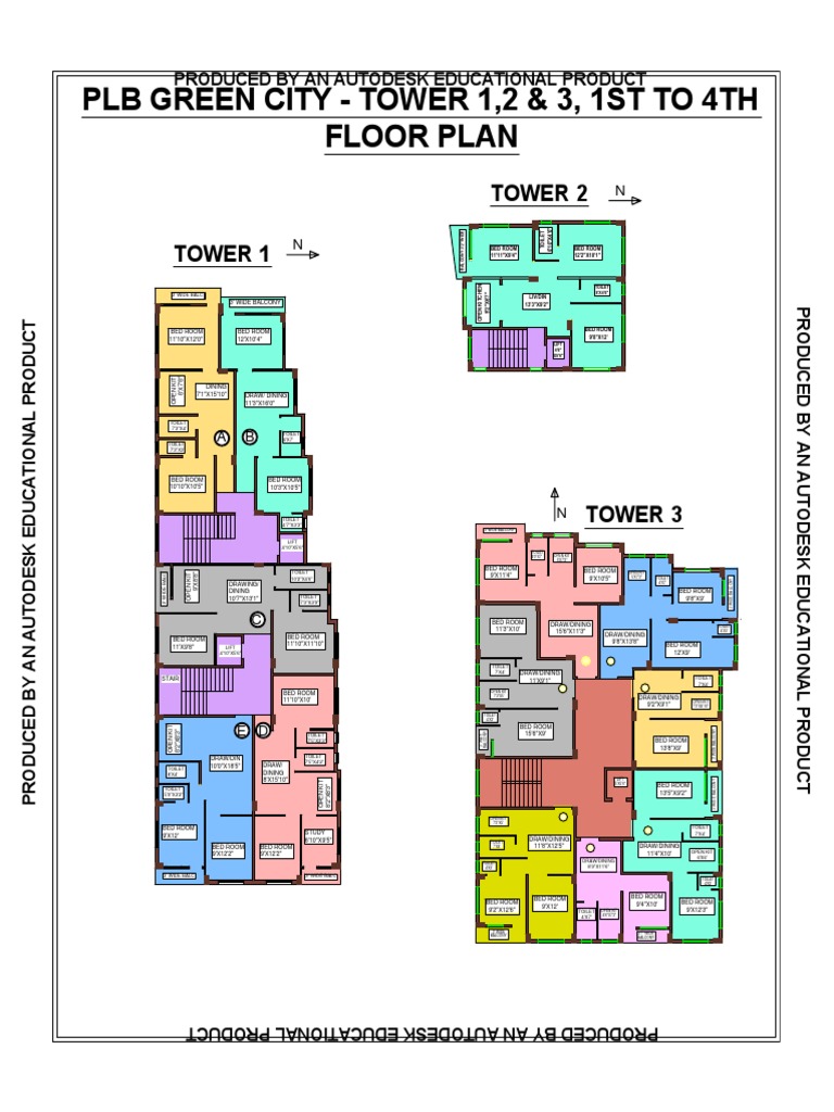 Green City Towers Floor Plan Details | PDF