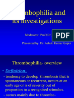 Thrombophilia investigations overview