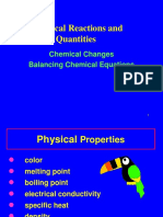 Chemical Reactions and Quantities: Balancing Equations