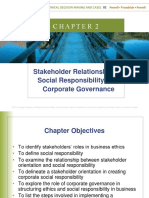 Stakeholder Relationships, Social Responsibility, and Corporate Governance