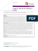 A Pilot Study of Yoga As Self-Care For Arthritis in Minority Communities
