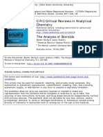 C R C Critical Reviews in Analytical Chemistry