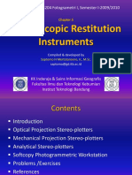 Stereoscopic Restitution Instruments: Materi Kuliah GD3204 Fotogrametri I, Semester I-2009/2010