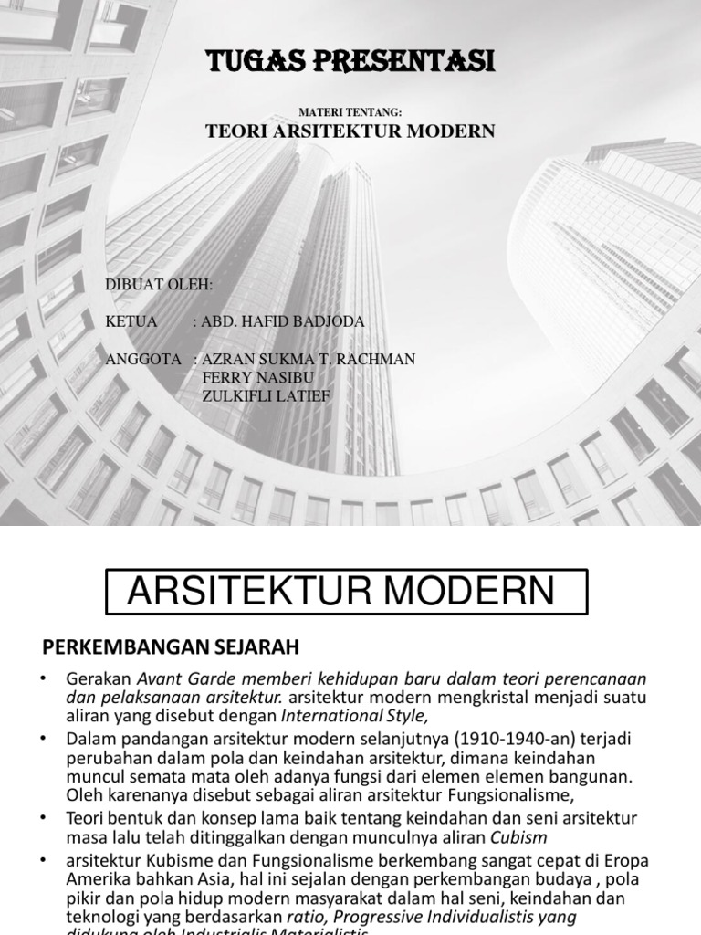 Arsitektur Modern | PDF