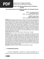 Video Do Youtube Como Recurso Didático Para o Ensino de História