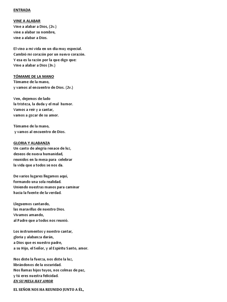 Canciones para Cancionero San Francisco (Autoguardado) | PDF | Perdón |  eucaristía