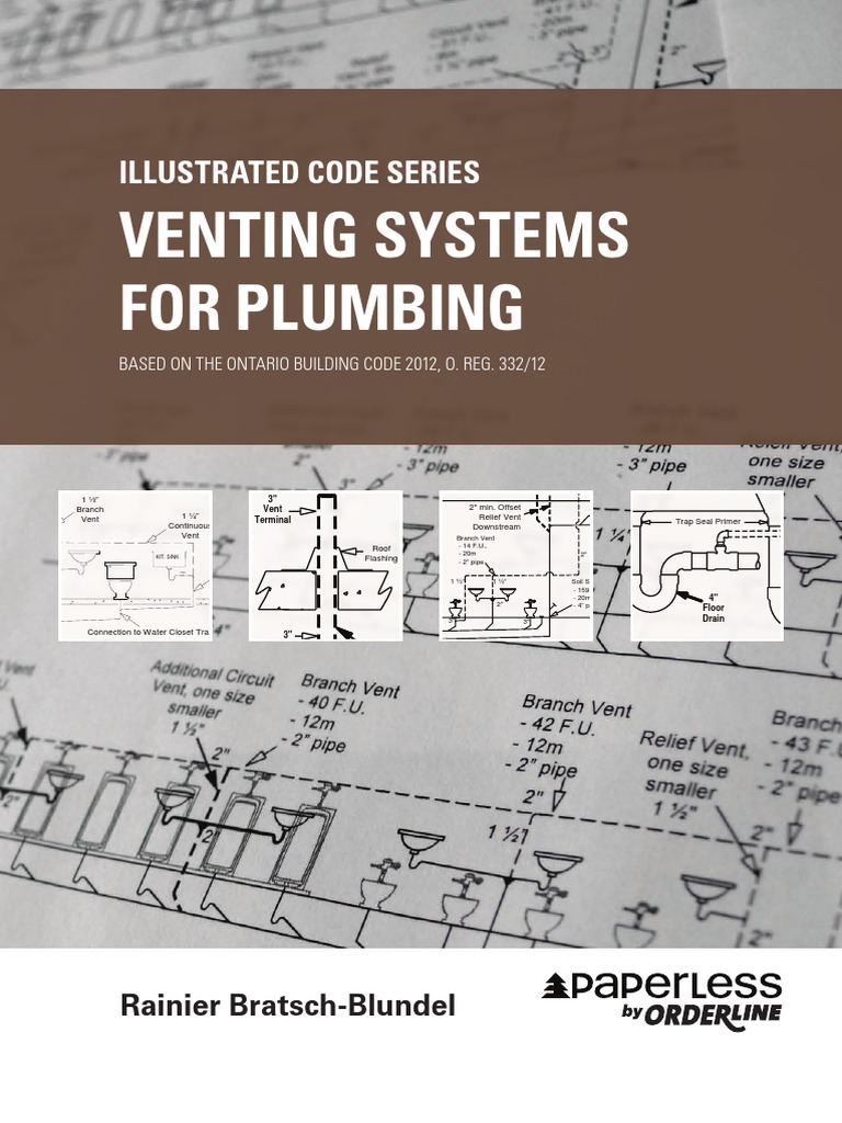 Venting Systems For Plumbing Illustrated Code Series PDF Sanitary