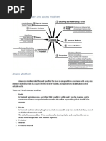 Classes and Members and Access Modifiers