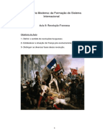 História Moderna: Da Formação Do Sistema Internacional: Aula 9: Revolução Francesa