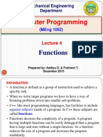 Lecture 4. Functions
