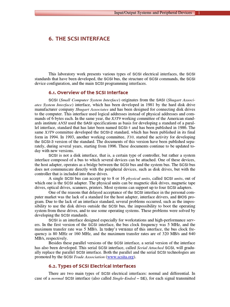 SCSI Int PDF Device Driver Computer Networking