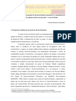 Dos “Trinta Gloriosos” Ao Projeto de Desenvolvimento Sustentável