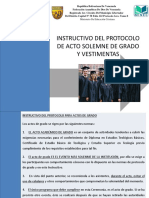 Protocolo Acto de Grado y Vestimenta