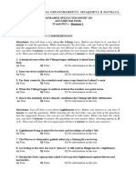 Minute To Read The Questions. While Listening For The First Time, You Can Look at The Questions