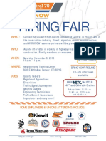 Central 70 Hiring Fair Flyer