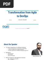 Transformation From Agile To DevOps by Umair Khalid