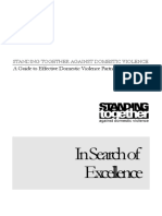 In Search of Excellence: A Guide To Effective Domestic Violence Partnerships