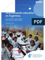 Privatización Eductiva en Argentina 2018 PDF