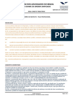 FGV - 2015 - OAB - Exame de Ordem Unificado - XVI - Segunda Fase - Direito Tributário Gabarito