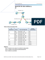 2.2.4.4 Packet Tracer - Configuring IPv6 Static and Default Routes Instructions