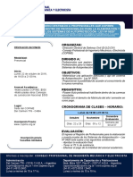 Volante Curso Sistema de Autoprotección