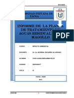 Planta de Tratamiento Magollo Tacna Peru PDF