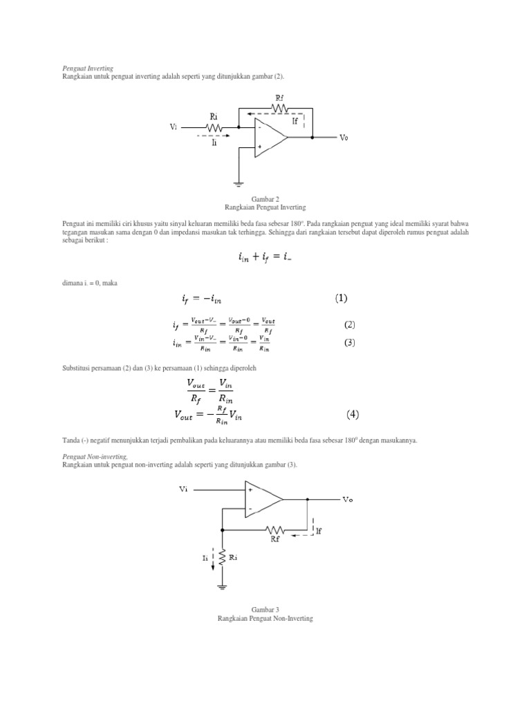 Penguat Inverting | PDF