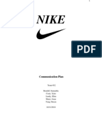 Nike Task 10 Final Communication Plan