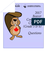 2017 Beaver Computing Challenge (Grade 5 & 6) Questions
