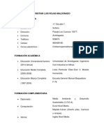 Curriculoum Cristian Rojas Madodnao