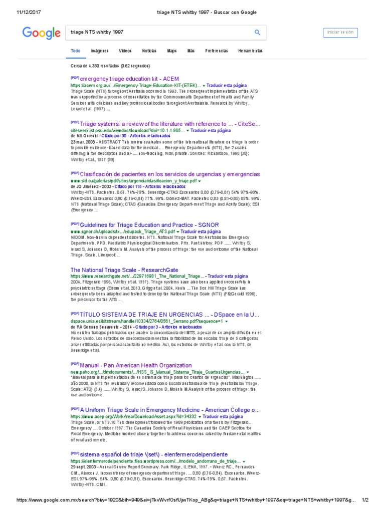 Emergency Triage Education Kit ACEM Cerca de 4,380 Resultados (0.62