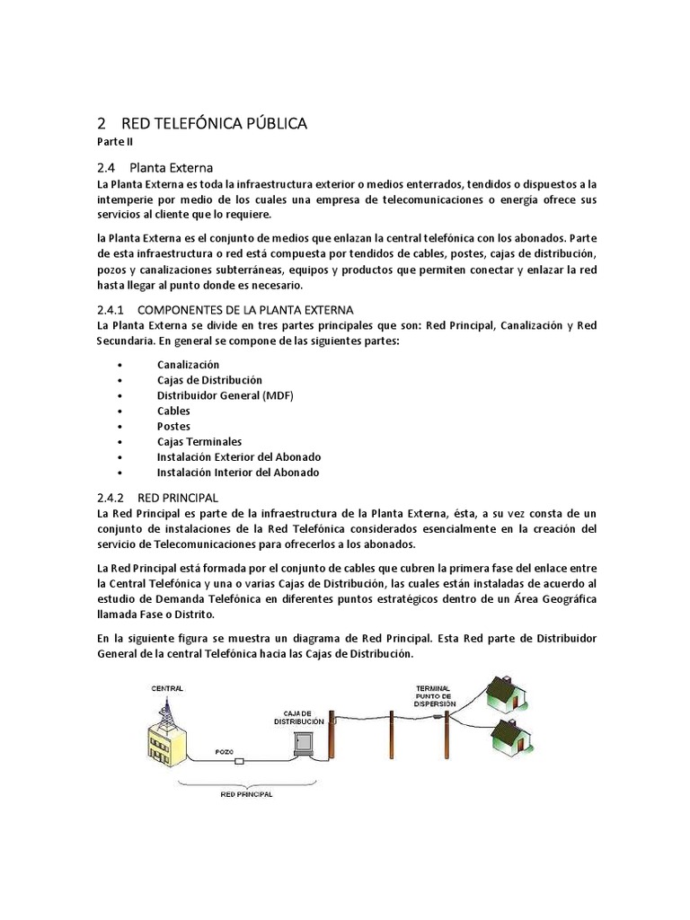 Red Telefonica Conmutada Ii Pdf Central Telefónica Voz Sobre Ip