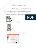 Importar Base de Datos Desde Una PC A s10