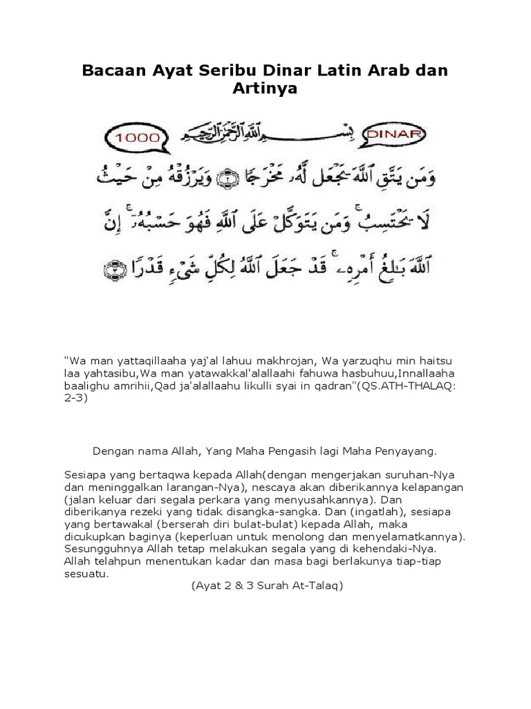 Download 85+ Contoh Surat Seribu Dinar Terbaik Dan Terbaru